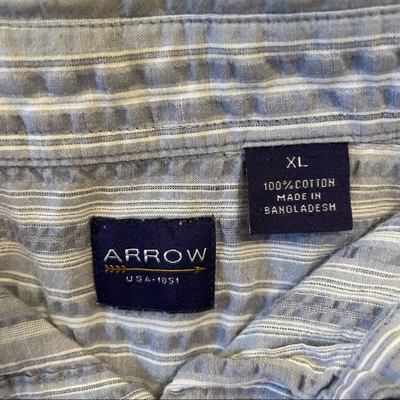 Men’s Vintage Short Sleeve Button Down Shirt - Picture 3 of 4